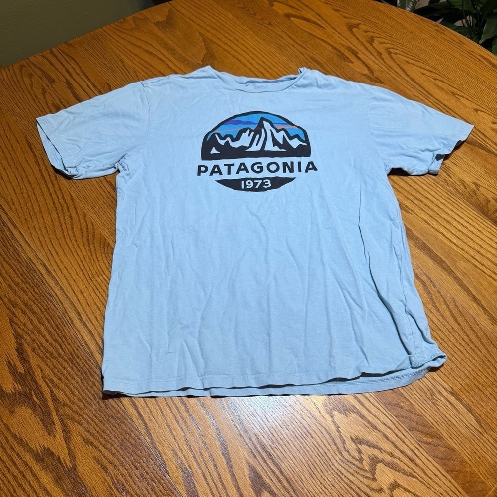 Patagonia Graphic Tee Men's Small Regular Fit 100% Cotton Runs Smaller